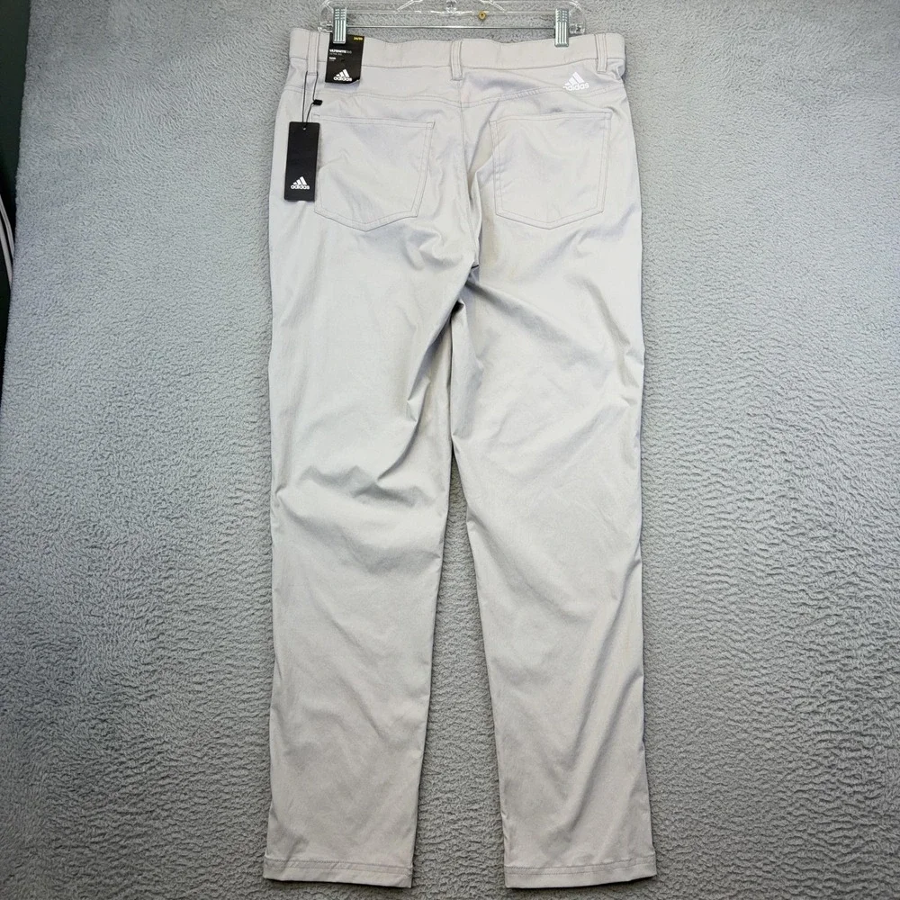Adidas Pants Mens 34x30 Gray Ultimate365 5 Pocket Taper Golf Stretch Chino
